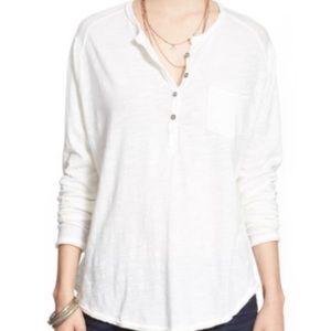 We the Free Oversized Frontier Henley Shirt XS